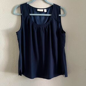 Chico’s navy blue tank top Size XL